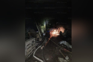 В Киржаче сгорел склад лакокрасочных изделий