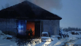 В Муроме мощный пожар охватил пилораму