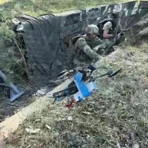 Владимирские бойцы научились ловить БПЛА рыболовными сетями