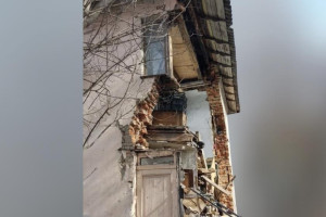 Появились фото с нового ракурса обрушившегося во Владимире дома