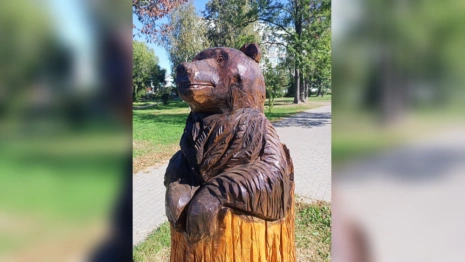 В Юрьев-Польском появились два новых арт-объекта из дерева