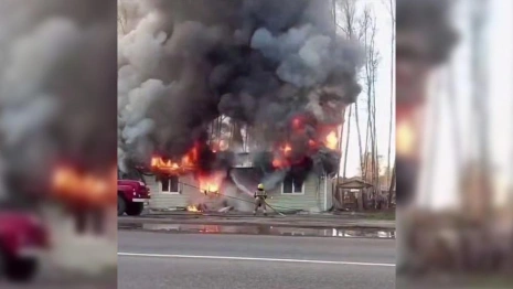 Во Владимире сгорело придорожное кафе