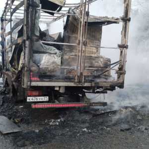 На трассе М-7 в Петушинском районе загорелась «Газель»