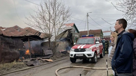 Из сгоревшего дома в Юрьевце спасли двух человек