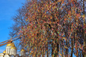 Во Владимире вновь «распустилось» Пасхальное дерево