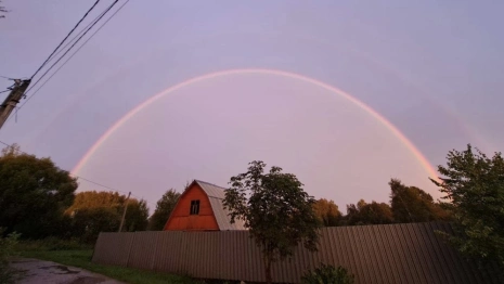 В небе над Владимирской областью заметили радугу