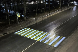 Во Владимирской области за год оборудовали 20 проекционных «зебр»