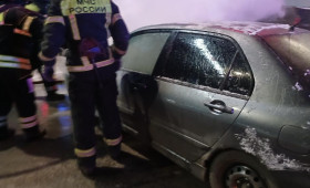 На улице Куликова в Муроме загорелась легковушка