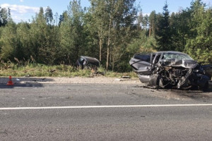 В Киржачском районе женщина погибла в ДТП с двумя иномарками