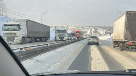 На «Огуречной горе» во Владимире снова выросли пробки из фур
