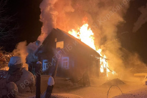 В Струнино пожар унес жизнь хозяина частного дома
