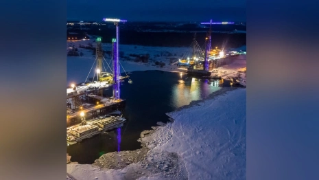 Дорожники показали фото вантового моста через Оку на М-12 под Муромом