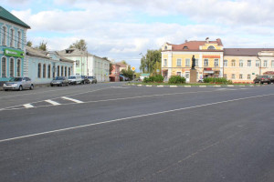 В Юрьев-Польском отремонтировали дороги в центре города