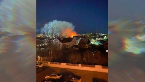 Во Владимире произошел мощный пожар в частном секторе