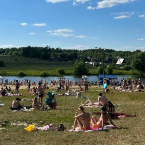 Владимирцы сняли на видео переполненный людьми городской пляж
