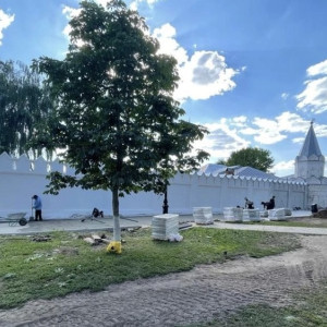 Обвалившиеся стены монастыря в Муроме восстановили раньше срока