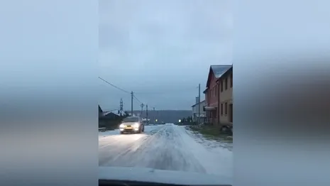 Дороги во Владимирской области засыпало снежной крупой