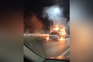 В поселке под Владимиром сгорела ГАЗель 