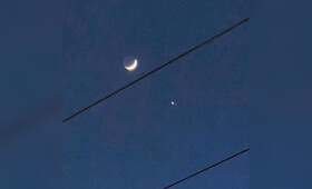 В небе над Владимиром Венера сблизилась с Луной