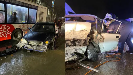 Во Владимире 21-летний парень пострадал в массовом ДТП с автобусом