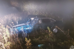 Во Владимирской области человек пострадал в перевернувшейся машине