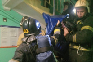 На пожаре во Владимире спасли одного человека