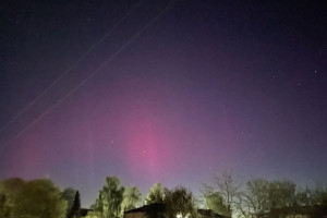 Во Владимирской области ночью снова увидели северное сияние