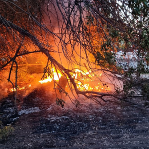 Во Владимире спасатели потушили полыхавшую шиномонтажку