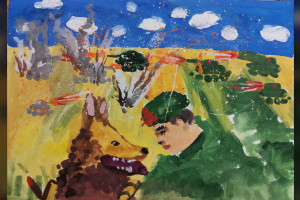 Портрет фронтовой собаки от владимирцев покажут в Музее Победы