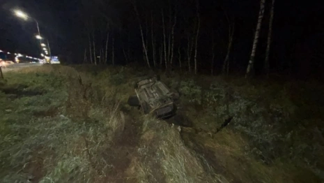В Гусь-Хрустальном районе водитель и пассажир иномарки погибли после столкновения с деревом