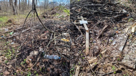 В селе под Собинкой у кладбища выросла свалка