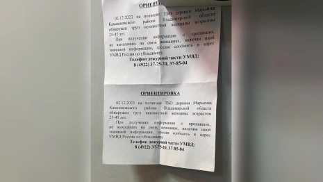 Во Владимире развесили ориентировки из-за найденного на мусорном полигоне трупа