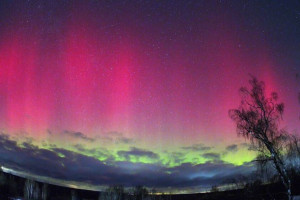 Северное сияние раскрасило небо над Владимирской областью в новогоднюю ночь