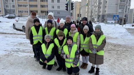 Во Владимире сотрудники ГАИ провели зимнее занятие для детей из-за роста аварийности на дорогах