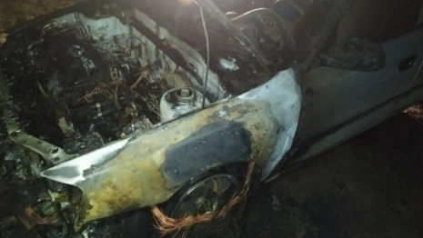 Во Владимирской области сгорел легковой автомобиль
