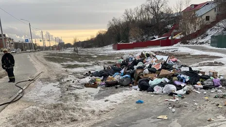 Во Владимире загорелся кузов мусоровоза