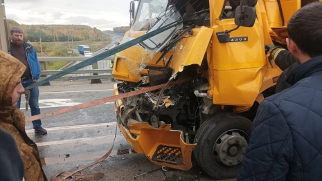 На Южной объездной под Владимиром столкнулись две фуры