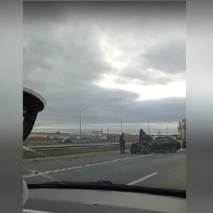 Под Владимиром на трассе М-7 Волга столкнулись два автомобиля