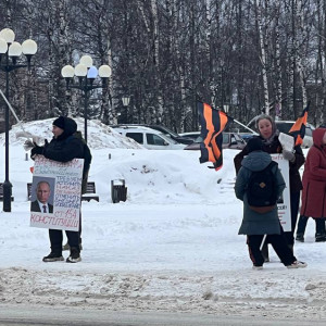 Активисты вышли с плакатами в центр Владимира