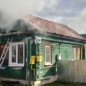 В деревне под Муромом загорелся частный дом