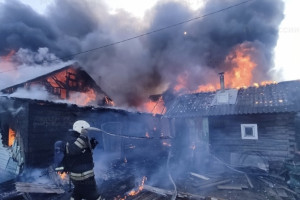Во Владимире полностью сгорел частный дом на Лакина