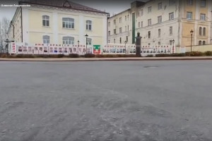 В райцентре Владимирской области на городской площади появился новый асфальт