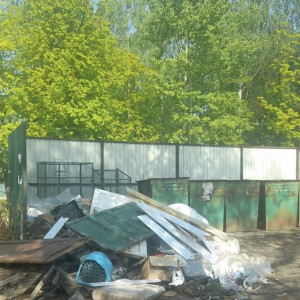 В Меленках у переполненных мусорных баков выросли свалки