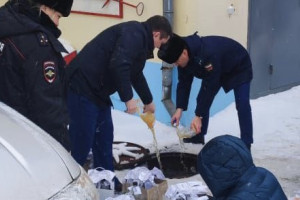 В Суздале уничтожили 150 бутылок нелегальной медовухи