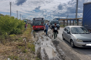Во Владимире пассажирский автобус попал в массовую аварию в промзоне