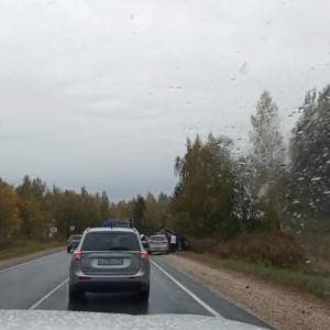 Land Cruiser улетел в кювет на Юрьев-Польском шоссе