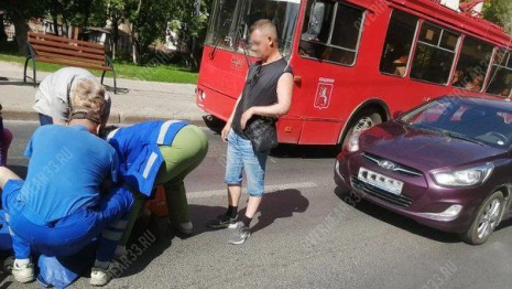 Во Владимире сбитая на переходе женщина получила сотрясение
