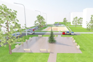 В Гороховце начали благоустройство территории на улице Мира