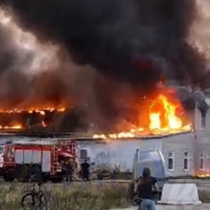 Во Владимирской области сгорел цех по переработке пластика