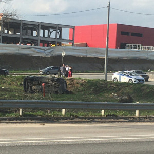 Во Владимире в кювет улетел Lexus за 5 млн рублей